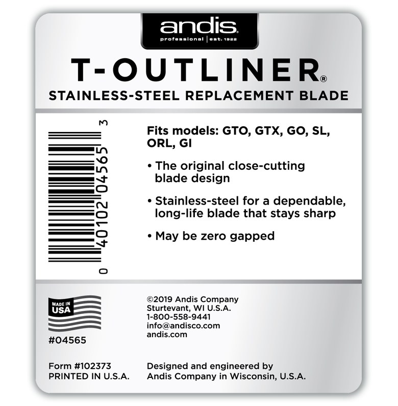 Cuchilla de repuesto Andis T-Outliner®