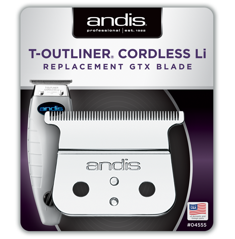 Hoja GTX de dientes profundos Andis Cordless T-Outliner® n.° 04555 